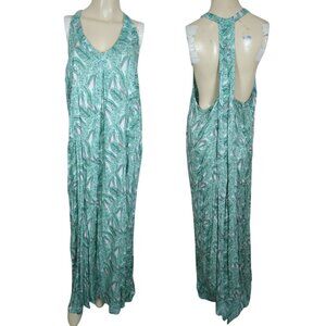 Bob Timberlake sleeveless summer‎ Tropical Maxi dress size XL tall